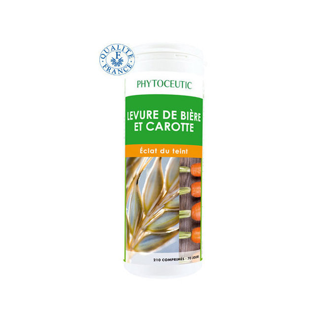 Levure de Bi ere et Carotte Eclat du teint - 210 comprim  s