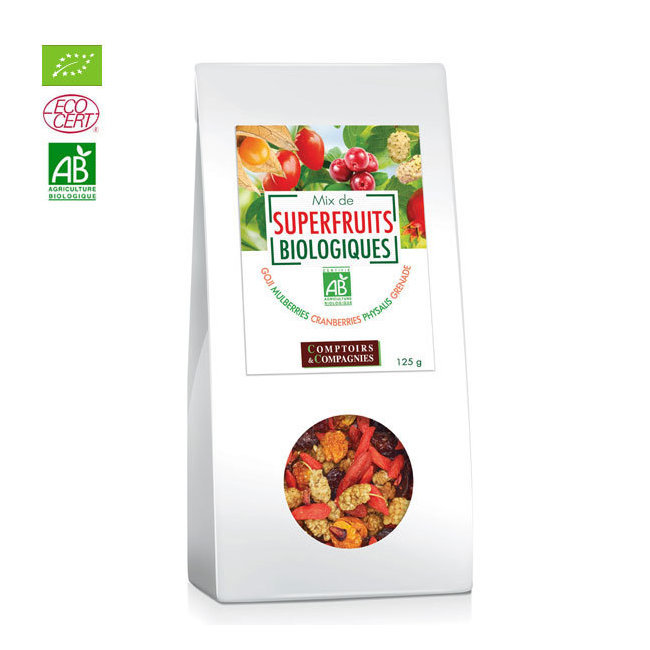 Mix Superfruits bio Goji, cranberries, mulberries 125g Mix Superfruits bio Goji, cranberries, mulberries 125g