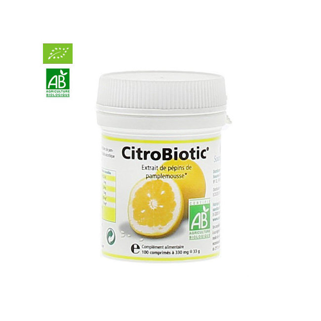 Extrait de p  pins de pamplemousse bio 100 comprim  s