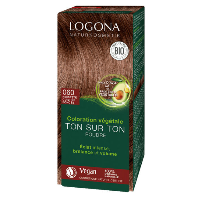 Noisette cuivr  e - Soin colorant v  g  tal - Reflets pour cheveux blonds et ch atains 100g