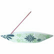 Porte Encens Pirogue Flore en porcelaine