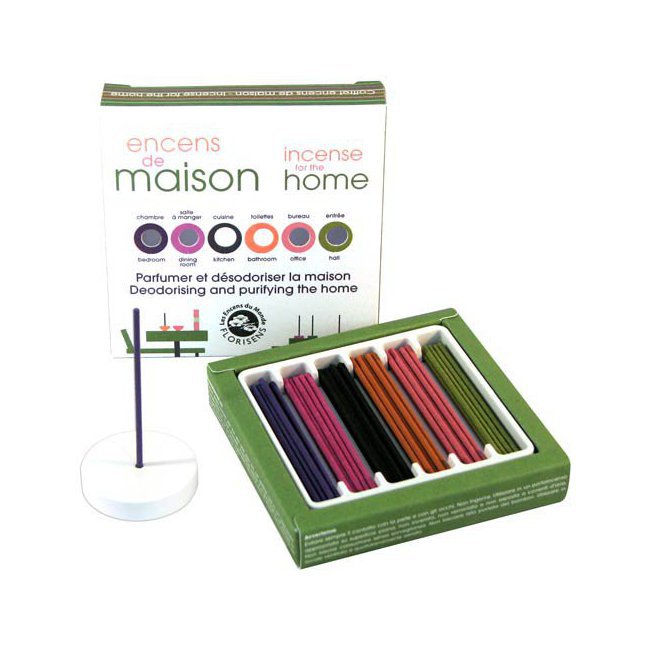 Coffret Encens Maison 6 senteurs avec Porte encens