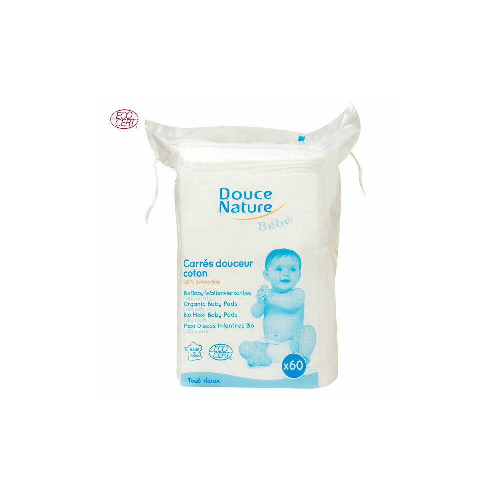 40 Maxi Carr�s En Coton Bio Pour B�b�
