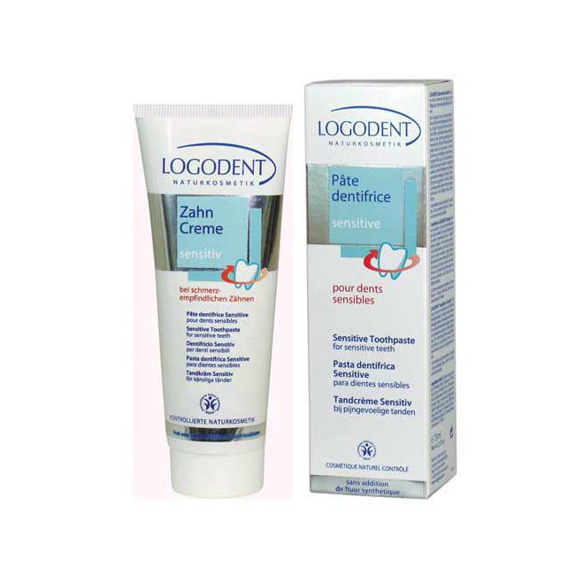 Dentifrice bio Sensitive Dents sensibles Logodent 75ml