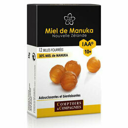 Billes fourr&eacute;es 30% Miel de Manuka UMF10+ Bo&icirc;te de 54g