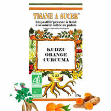 Tisane à sucer - Kudzu Orange Curcuma bio - 25 pastilles