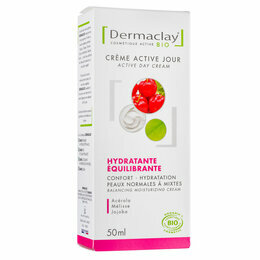 Cr&egrave;me de jour Bio Hydratante Peaux mixtes Dermaclay 50ml