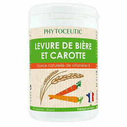 Levure de Bi&egrave;re et Carotte Bio Eclat du teint - 80 comprim&eacute;s