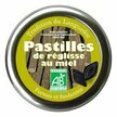 Pastilles bio de r&eacute;glisse au miel fermes et fondantes 45g
