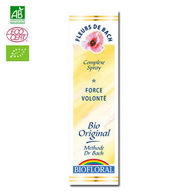 Force, Volonté - Complexe n°3 Fleurs de Bach bio Spray 20ml