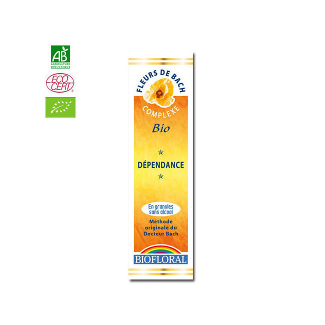 Dépendances - Complexe n°1 Fleurs de Bach bio sans alcool granules 10g