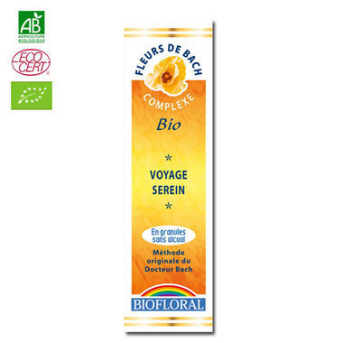 Voyage serein - Complexe n°16 Fleurs de Bach bio granules sans alcool