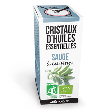 Cristaux d'huiles essentielles Sauge bio 10g