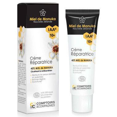 Crème réparatrice bio au Miel de Manuka IAA10+ 40ml