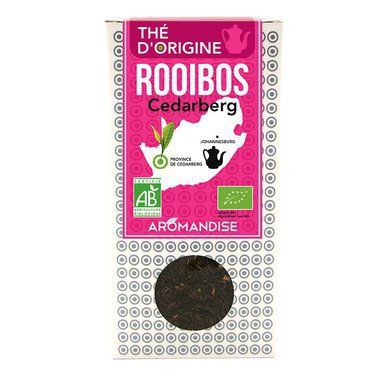 Rooibos bio d'Afrique du Sud sans théine - Boîte de 100g