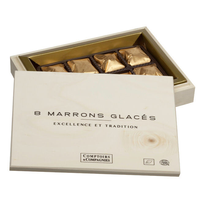 Coffret 8 marrons glacés bio 160g