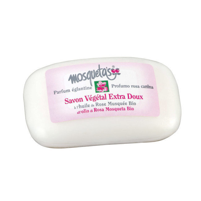 Savon végétal à l'huile de rose musquée bio 125g