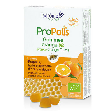 Gommes Propolis et Orange bio 45g