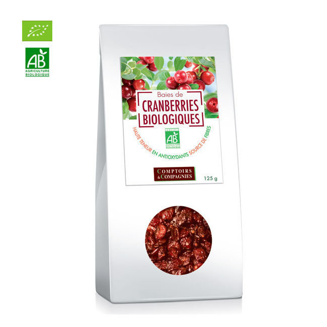 Baies de cranberries bio séchées - Canneberges 125g