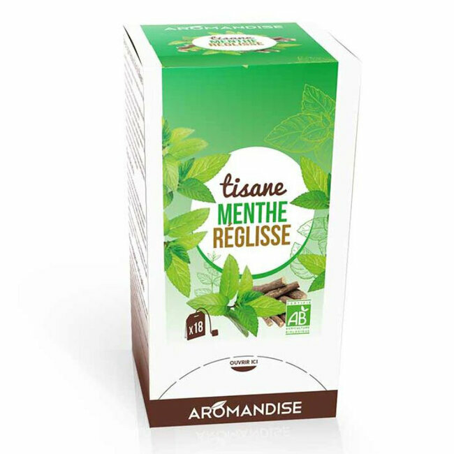 Tisane menthe réglisse bio 20 sachets