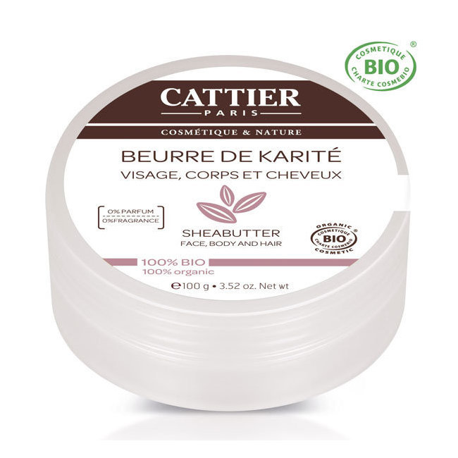 Beurre de karité bio nature - visage, corps, cheveux 100g