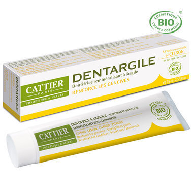 Dentargile Citron - Dentifrice bio pour renforcer les gencives 75ml