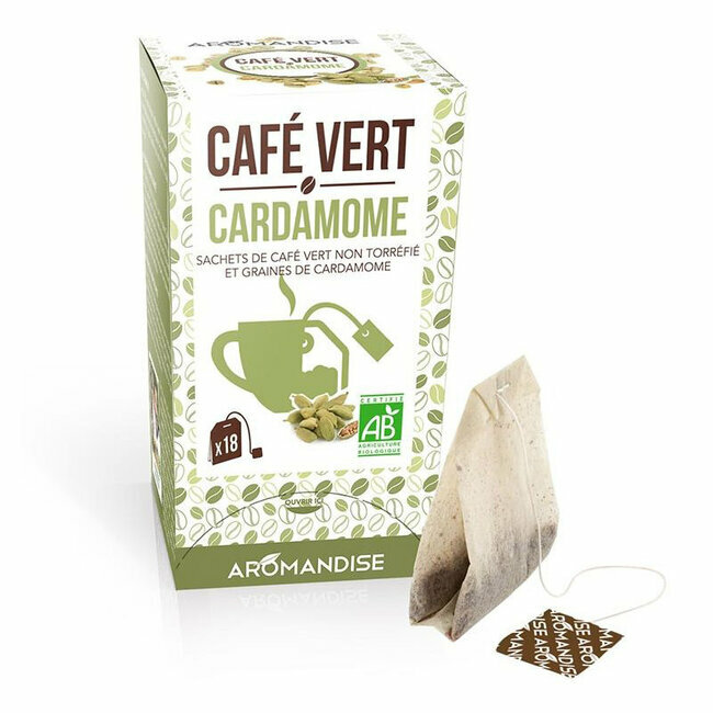 Café vert Cardamome bio 20 sachets
