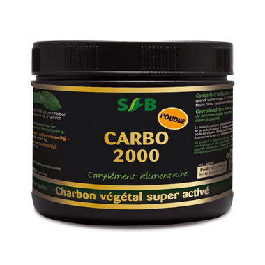 Carbo 2000 - Charbon végétal super activé en poudre - pot 100 g