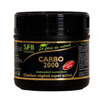Carbo 2000 - Charbon végétal super activé en granulés - 200 g