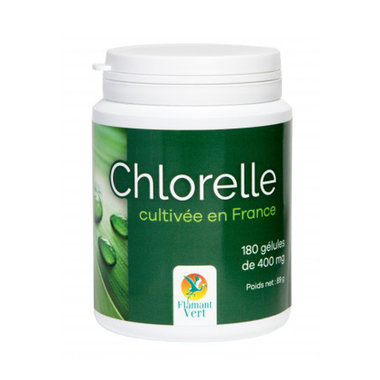 Chlorelle 400mg cultivée en France - 180 gélules