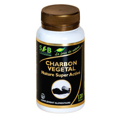 Charbon végétal Super activé Nature 190mg - 120 gélules