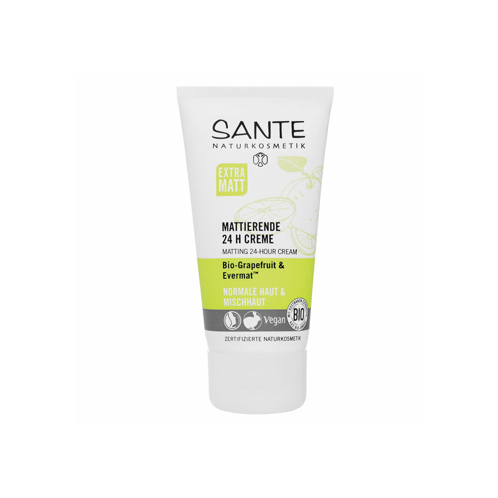 Crème matifiante bio 24h - Peaux mixtes - Tube 50ml