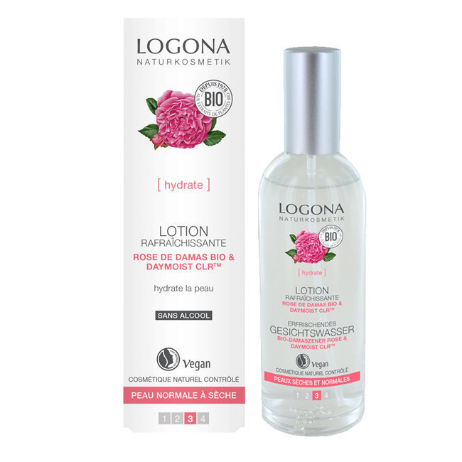 Lotion rafraîchissante Rose de Damas bio - Peaux normales à sèches 125ml