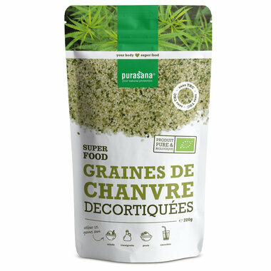 Graines de chanvre bio décortiquées - Sachet 200 g