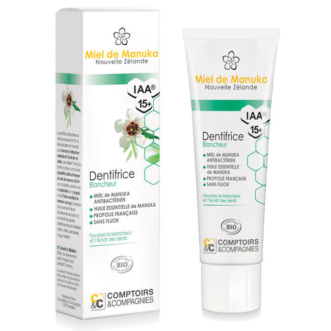 Dentifrice Blancheur bio au Miel de Manuka 75ml