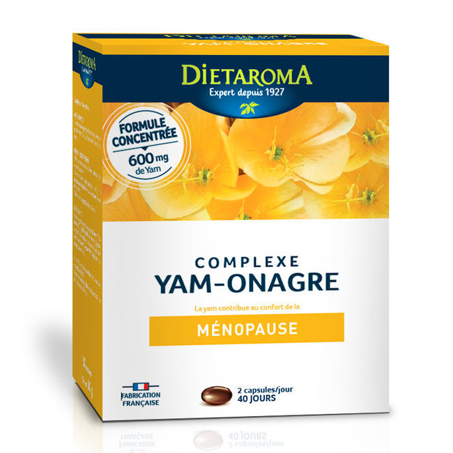 Complexe Yam Onagre - Ménopause - 80 capsules