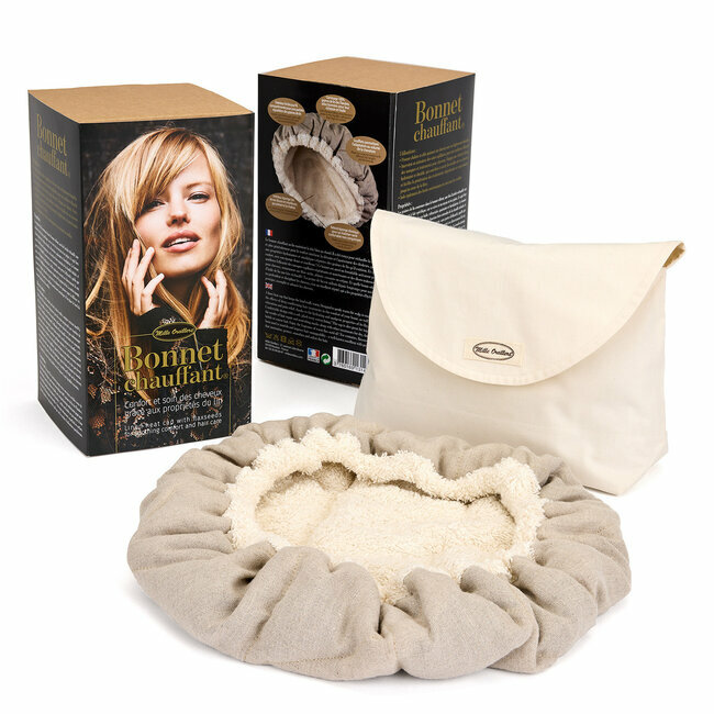 Bonnet chauffant revitalisant en profondeur pour cheveux thermiques Bouchon  vapeur pour le sauvetage et le traitement des cheveux, graines de lin -   France