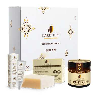 Coffret Cadeau Douceur de Karité bio - 3 Soins visage