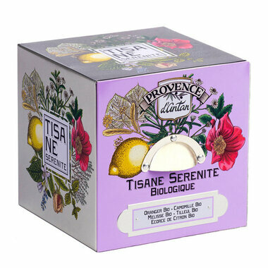 Tisane Sérénité bio - Coffret cube métal 24 infusettes