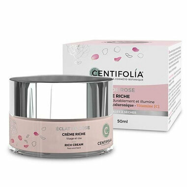 Crème riche bio Eclat de Rose - Peau normale à sèche 50ml