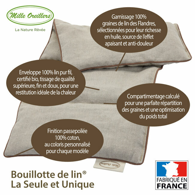 La bouillotte en graines de lin - Nature