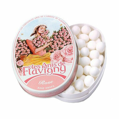 Bonbons Anis de Flavigny Rose - Boîte métal 50g