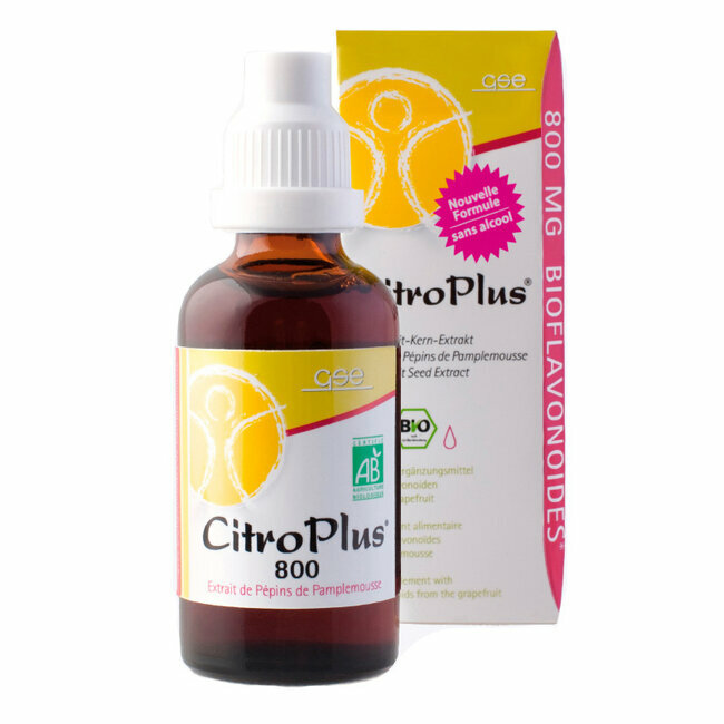 Citro Plus 800mg sans alcool - Pépins de Pamplemousse Bio 50ml