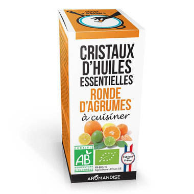 Cristaux d'huiles essentielles Ronde d'Agrumes bio 10g