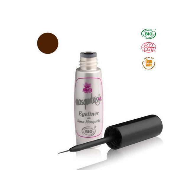 Eyeliner Bio Brun à l'huile de rose musquée du Chili 5ml