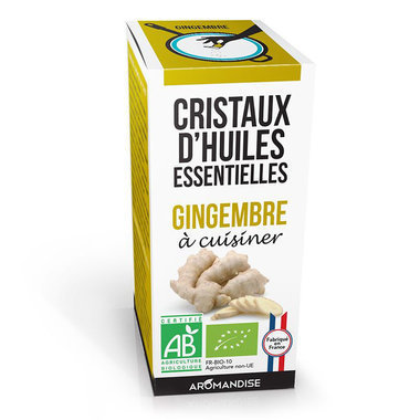 Cristaux d'huiles essentielles Gingembre bio 10g