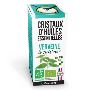 Cristaux d'huiles essentielles Verveine bio 10g