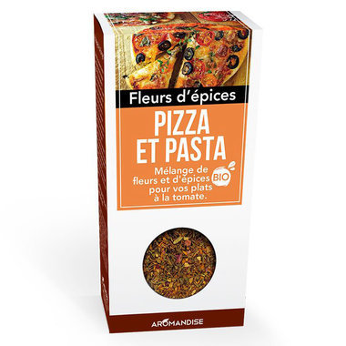 Fleurs d'épices bio Pizza et Pasta pour la cuisine 25g