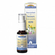 Remède de secours Nuit paisible - Fleurs de Bach bio Rescue Spray 20ml