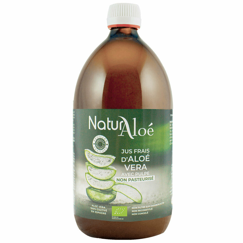Pur jus d'Aloe vera bio NaturAloe 1L - Acheter chez Clairenature.com